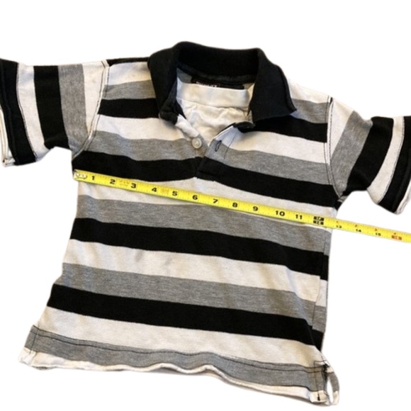 ROADBLOCK polo shirt kids black and white striped collared - Picture 6 of 6